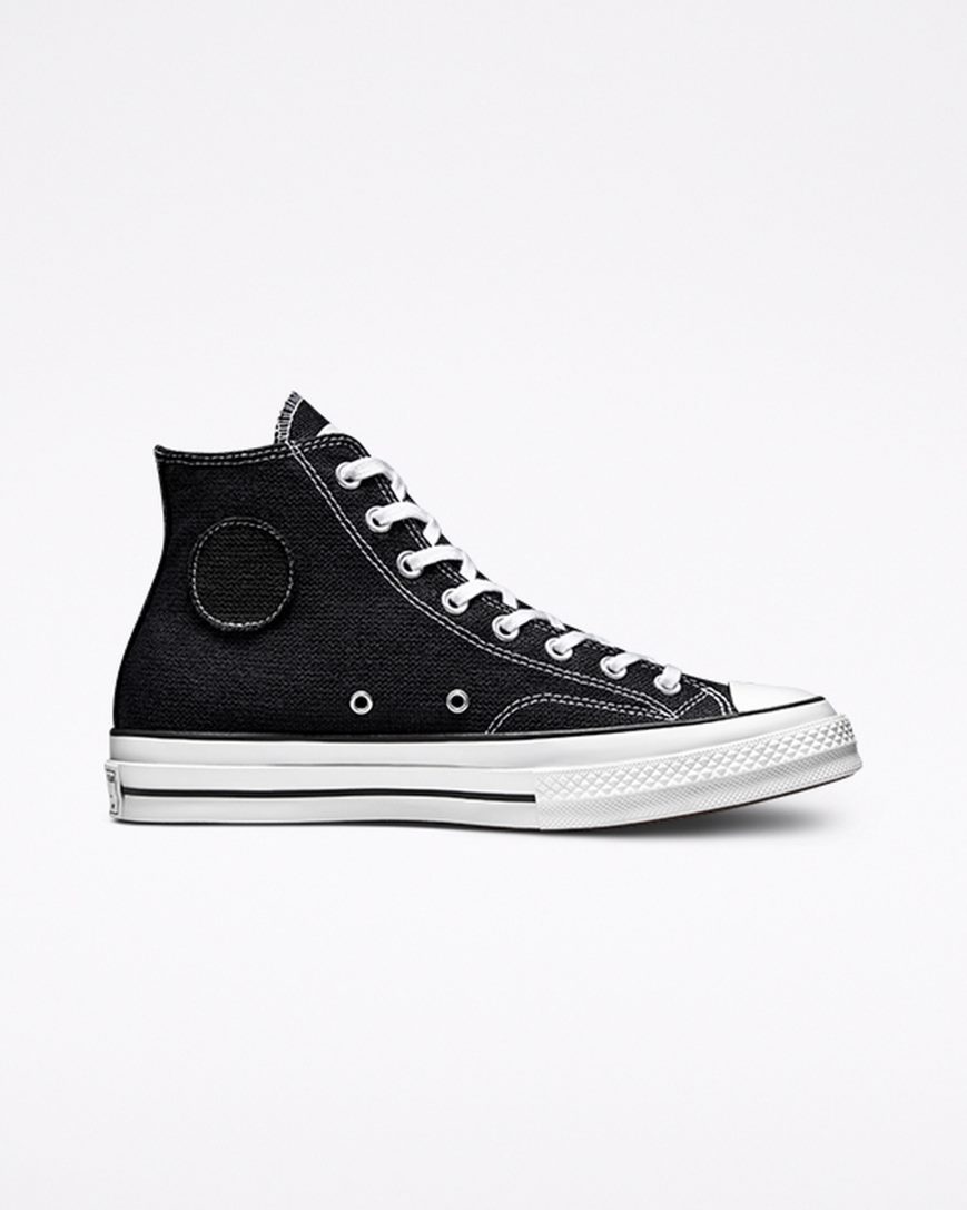 Women\'s Converse x Stüssy Chuck 70 High Top Shoes Black / White / Black | AU 9E8C3H